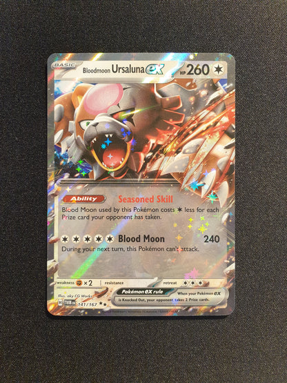 Bloodmoon Ursaluna EX 141/167 (Mint Condition) - TCG Trainers