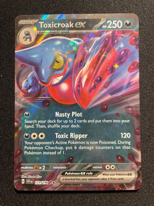 Toxicroak EX 131/198 (Mint Condition) - Scarlet & Violet - TCG Trainers