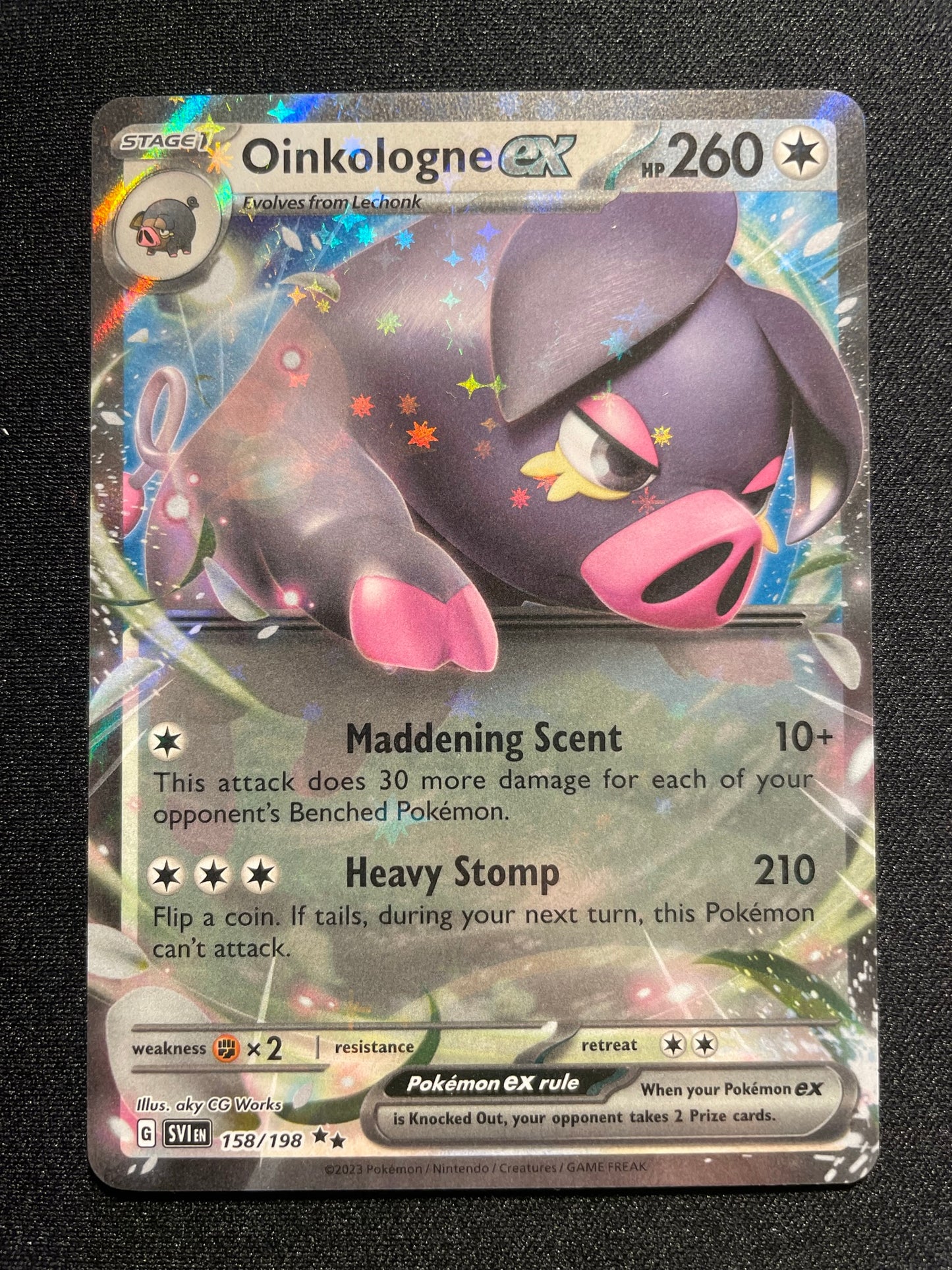 Oinkologne EX 158/198 (Mint Condition) - Scarlet & Violet - TCG Trainers