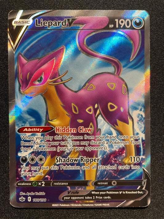 Liepard V 180/198 (Mint Condition) - Chilling Reign - TCG Trainers