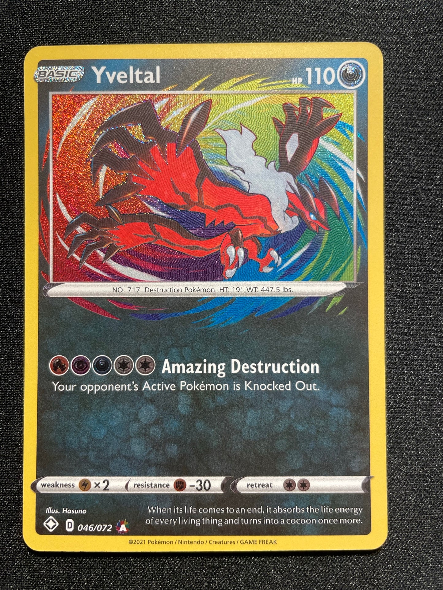 Yveltal 046/072 (Mint Condition) - Shining Fates - TCG Trainers