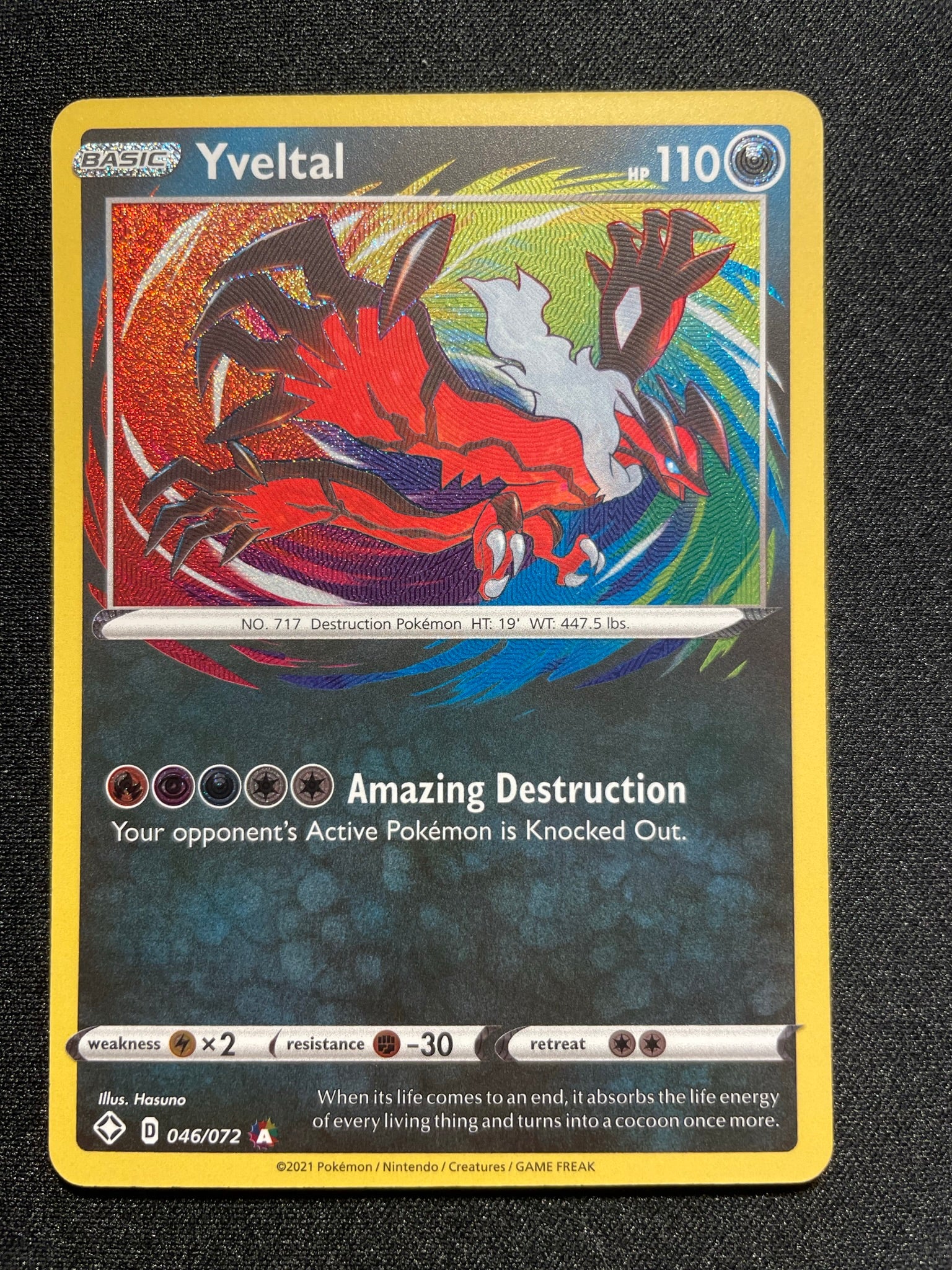 Yveltal 046/072 (Mint Condition) - Shining Fates - TCG Trainers