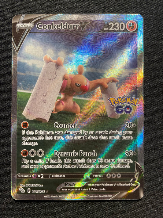 Conkeldurr V 074/078 (Mint Condition) - Pokemon GO - TCG Trainers