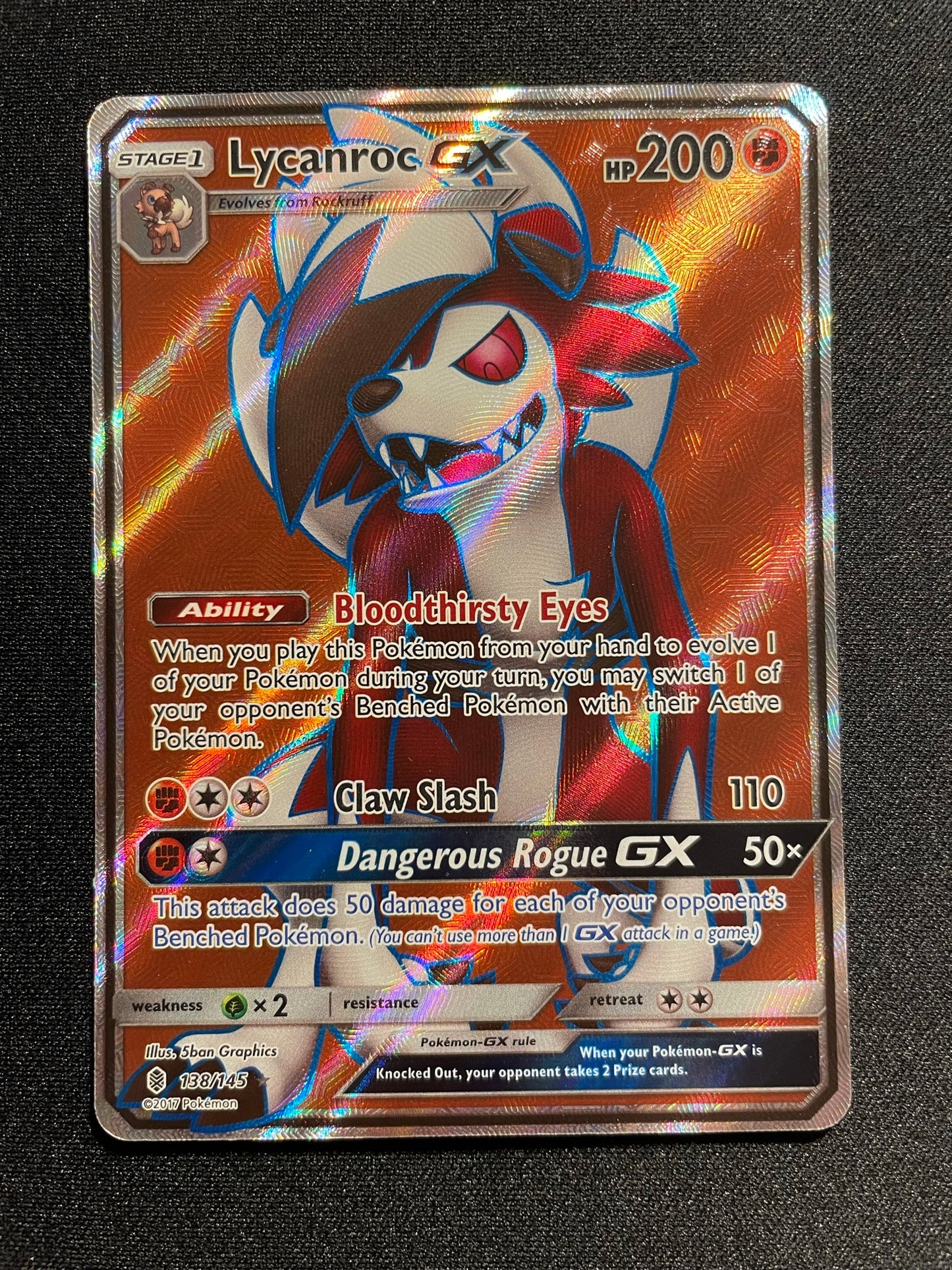 Lycanroc GX 138/145 (Mint Condition) - Guardians Rising - TCG Trainers