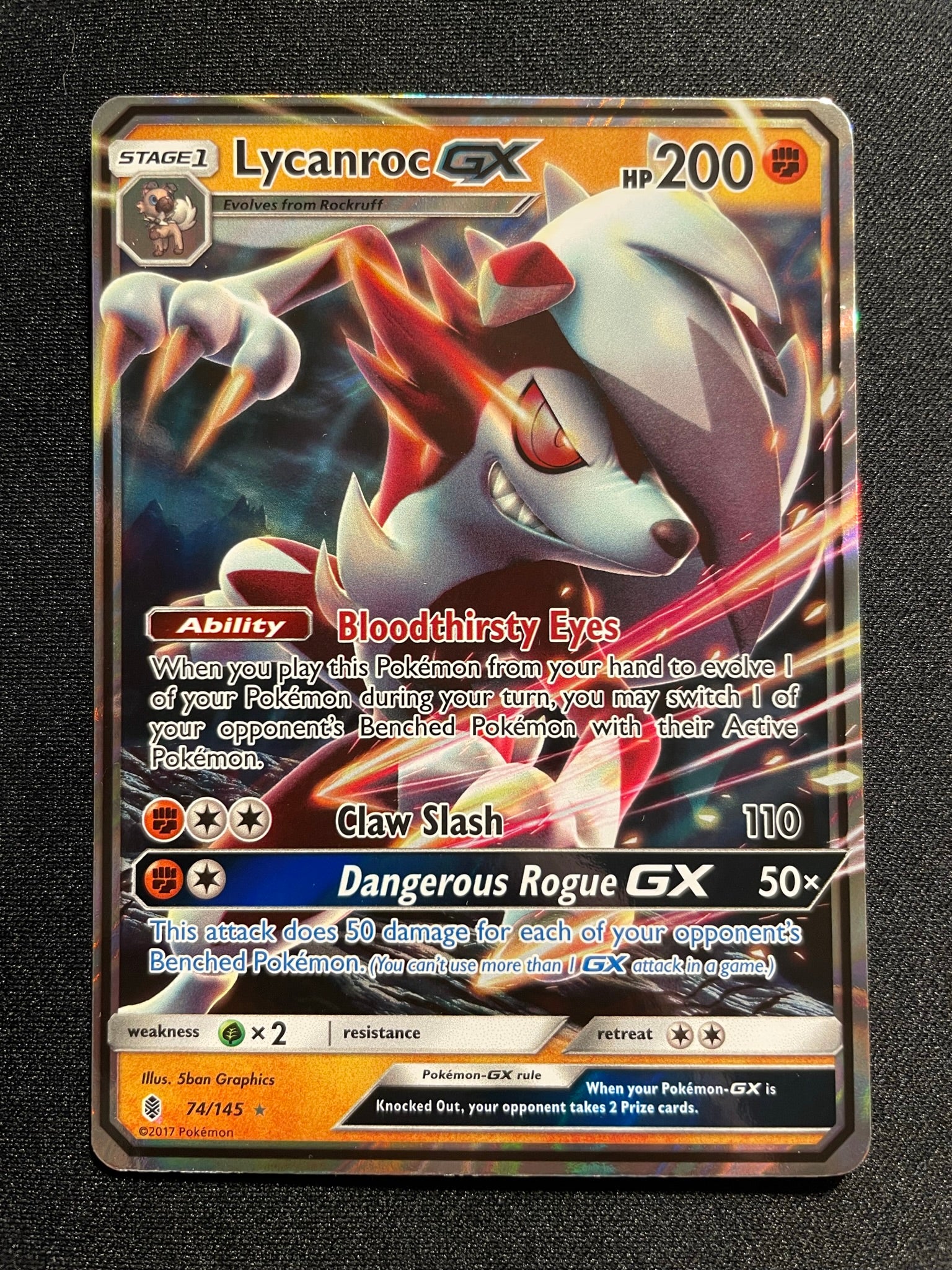 Lycanroc GX 74/145 (Mint Condition) - Guardians Rising - TCG Trainers