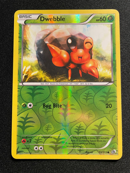 Dwebble 13/113 Reverse Holo (Mint Condition) - Legendary Treasures - TCG Trainers