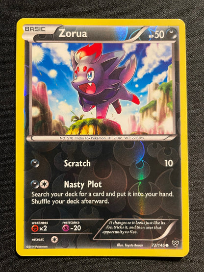 Zorua 72/146 Reverse Holo (Mint Condition) - XY Base Set - TCG Trainers