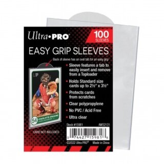 Ultra Pro Easy Grip Sleeves Standard Size 100pk