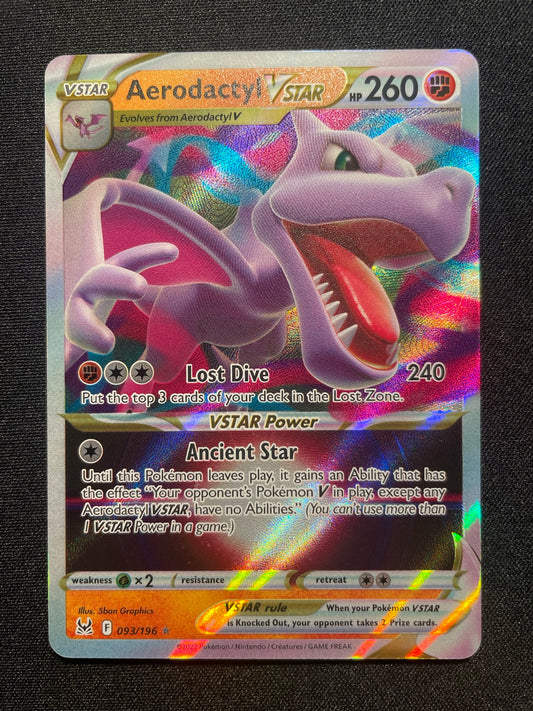 Aerodactyl V STAR 093/196 (Mint Condition) - Lost Origin - TCG Trainers