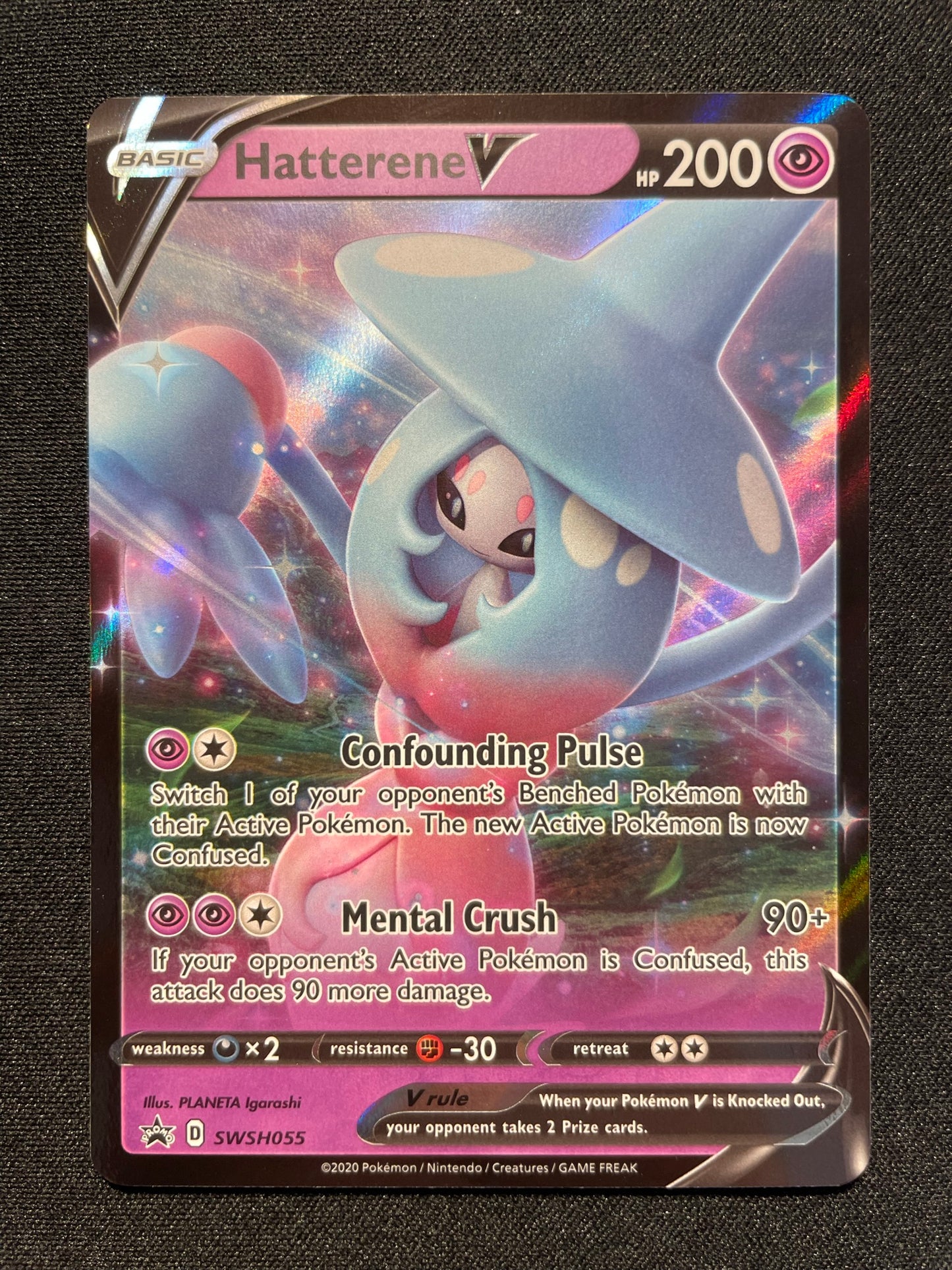 Hatterene V SWSH055 (Mint Condition) - Promo Card - TCG Trainers