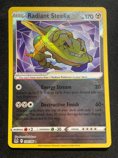 Radiant Steelix 124/196 (Mint Condition) - Lost Origin - TCG Trainers