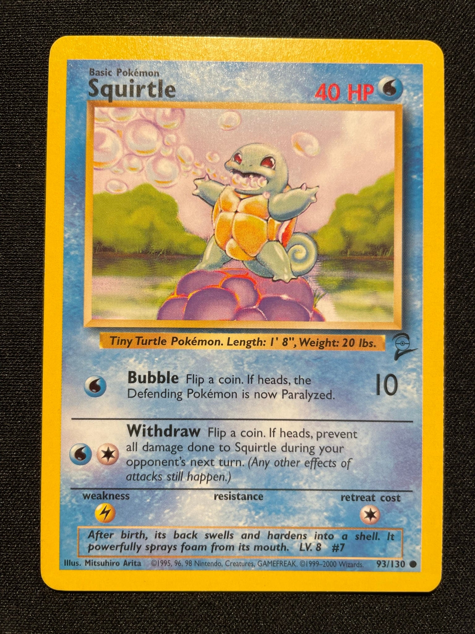 Squirtle 93/130 (lightly played) - Base Set 2 - TCG Trainers