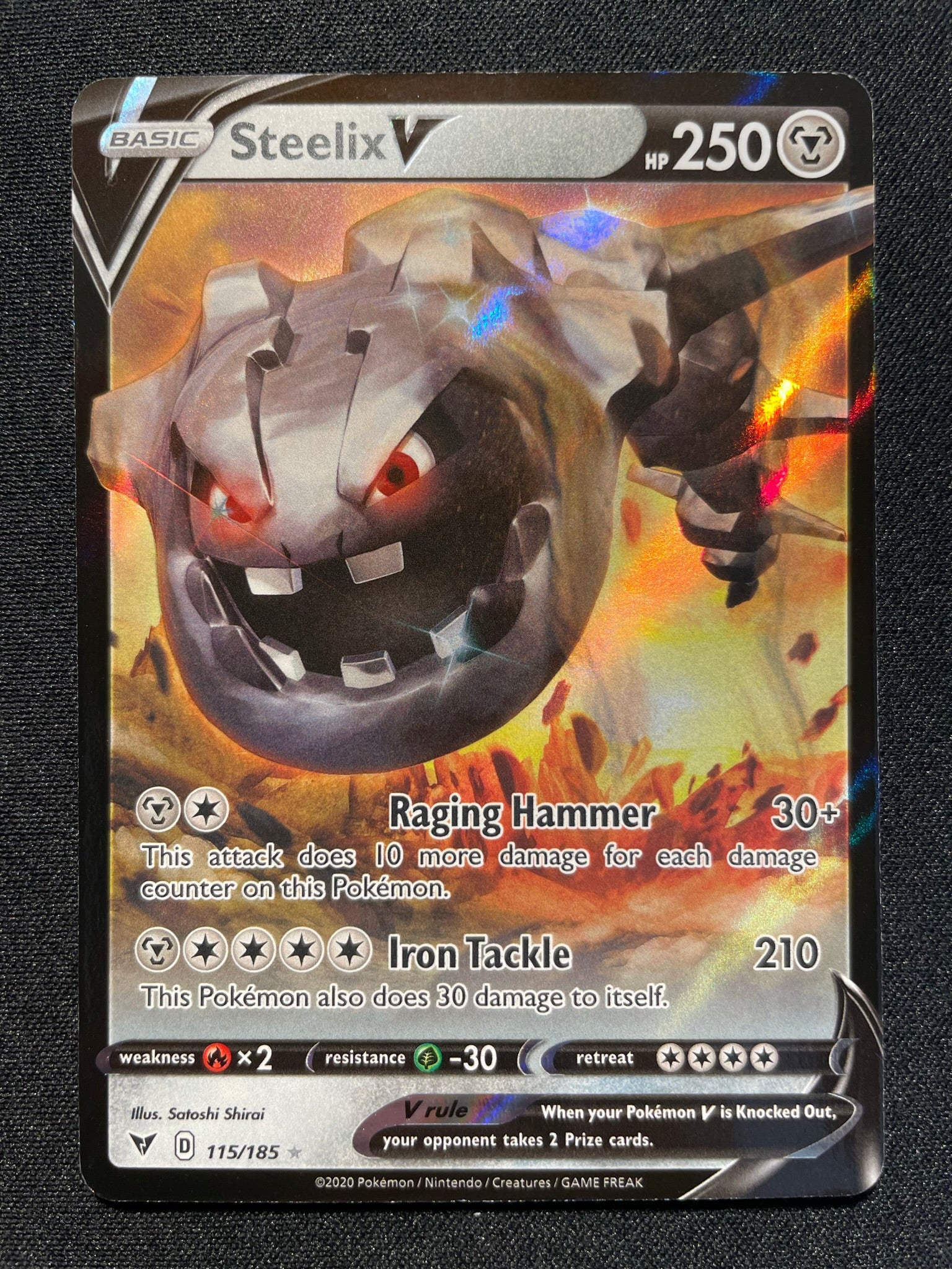 Steelix V 115/185 (Mint Condition) - Vivid Voltage - TCG Trainers